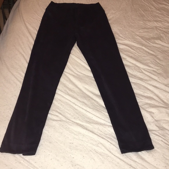 Dark Navy Faux Suede Leggings (Small) - Picture 2 of 11